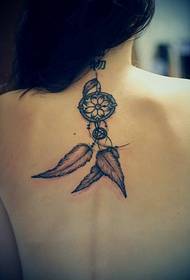 bellezza indietro bella farfalla Illustrazione del tatuaggio