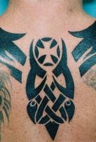 ritornu nero mudellu tribale simbulu di tatuaggi