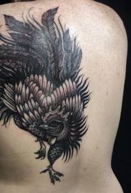 zréck delikat schwaarz Hunn Tattoo Muster