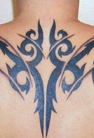 Réckmuster schwaarz Stammesymbol Perséinlechkeet Tattoo Muster