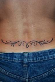 modello di tatuaggio tribale semplice vite in vita