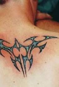 modello tatuaggio totem tribale celeste posteriore