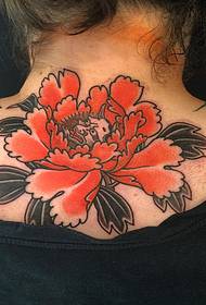 zadní tetování chryzantéma