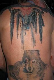 pas dva vzory tetování vlka