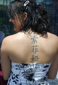 back Chinese Chinese Chinese Chinese tattoo art