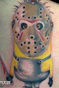 rugmoordmasker Tattoo patroon