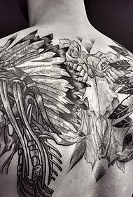 sobrang domineering kalahating back totem tattoo pattern