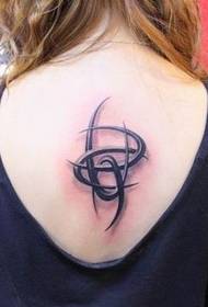 ຄວາມງາມ tattoo back stereo totem