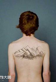 Назад планински план тетоваже