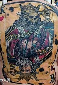 Pattern ng Back Card Tattoo
