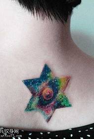 zréck schéin Starry Sky Star Tattoo Muster