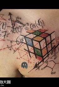 Torna il modello del tatuaggio di Rubik