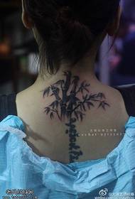 modello tatuaggio tatuaggio foresta di bambù