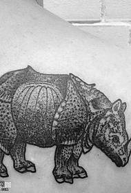 vzor tetovania chrbta kravy