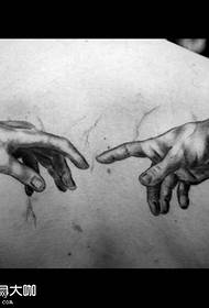 Zréck Gott Hand Tattoo Muster