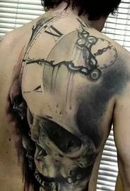 Back Atmosphere Watch Tattoo