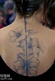 luz de fundo tinta flor inglês tatuagem padrão