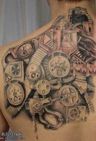 Back Machine Tattoo Pattern