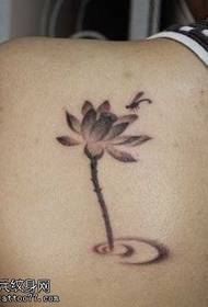 Back Lotus Exemplum tattoo