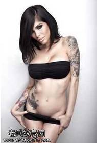 indietro Motivo tatuaggio donna