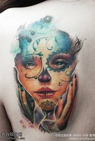 beautiful elegant beauty tattoo pattern