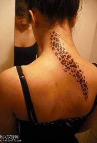 Terug Leopard Tattoo patroon