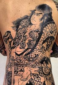 back full of tattoos Pattern