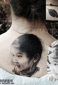 couverture vieux tatouage bébé portrait modèle de tatouage