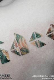 kleurrijk cool knap Engels tattoo-patroon