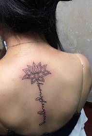 Tattoo дар сутунмӯҳра ва англисӣ