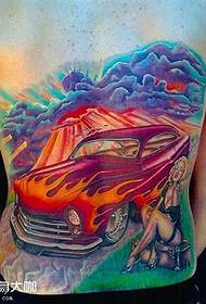 aizmugures automašīnas tetovējums