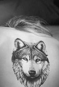 mudellu di tatuaggi di ritornu husky