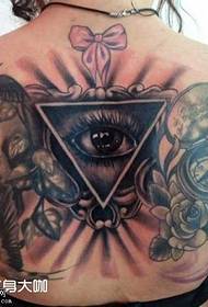modello tatuaggio all-eye posteriore