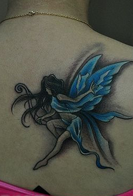 beauté retour beau motif de tatouage de fée