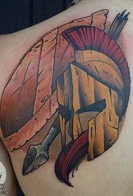 qaabka Spartan tattoo tattoo