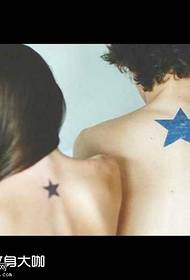 hát csillag tetoválás minta