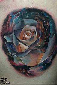 Tattoo Back Rose Galaxy