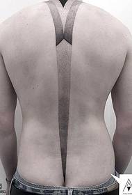modello del tatuaggio della linea posteriore
