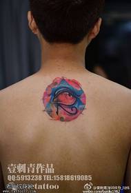 Motif de tatouage tout-œil peint