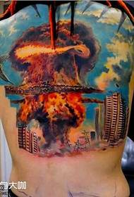 Model de tatuaj de război din spate
