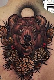 modello realistico del tatuaggio procione posteriore