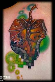 Back Leaf Tattoo Pattern
