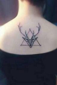 geometry and the deer head combined with the back tattoo picture