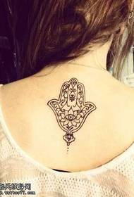 atpakaļ skaistais van Goga ziedu tetovējums