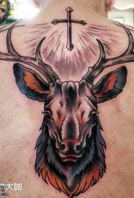 Tillbaka hjort tatueringsmönster