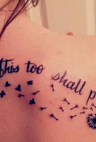 goed uitziende Engelse letters en patronen tattoo-patroon