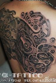 afbeelding realistische mechanische tattoo patroon