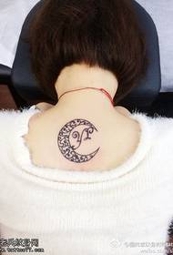 indietro piccolo grazioso modello di tatuaggio di van Gogh