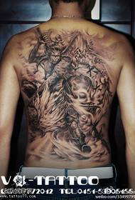 Weifeng prepotente combattendo il modello del tatuaggio del Buddha
