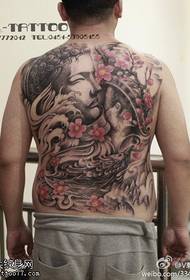 Gyönyörű Buddha tetoválás minta